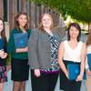 Trial by Peers participants from left to right: Gabrielle Kanter, junior at A-Tech, Alexandra Martinez, junior at A-Tech, Alexis Brown, senior peer counselor, Natalie Kim, sophomore at Meadows, and Tiffany Solari, junior at Bishop Gorman. May 24, 2012.